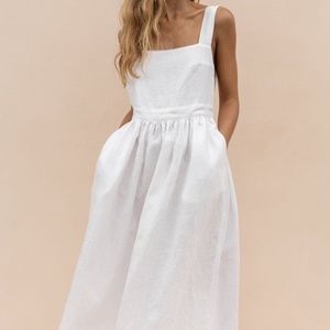 Posse White Midi Dress